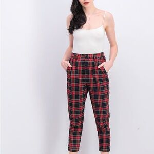 Bershka Women's plaid trousers